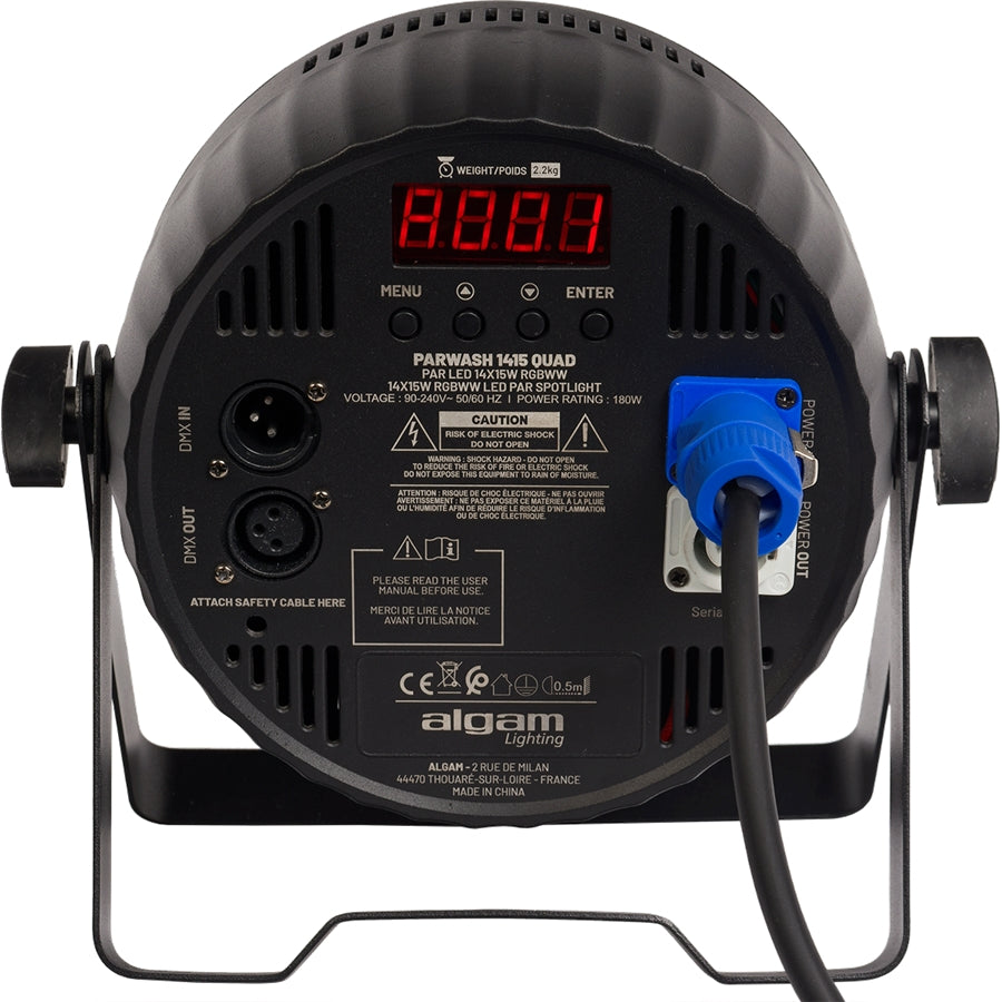 Algam Lighting PARWASH1415-QUAD Par Led 14x15W RGBWW