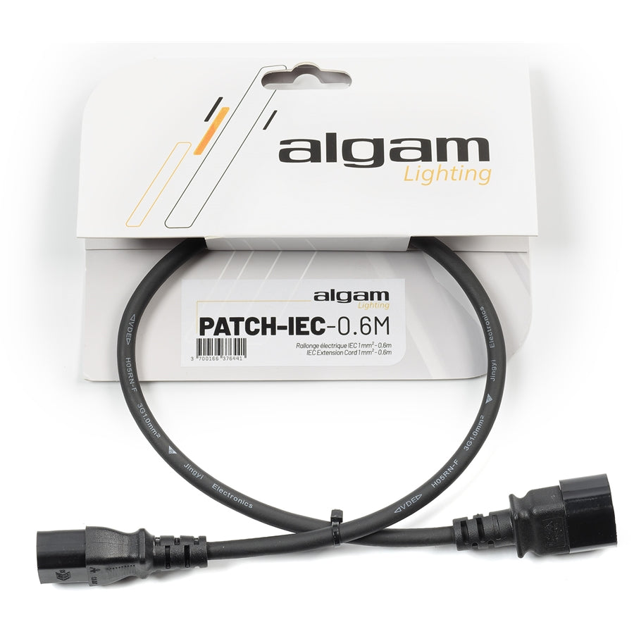 Algam Lighting PATCH-IEC-0.6M VDE Power Extension Cable
