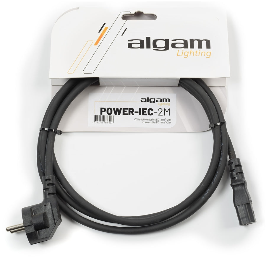 Algam Lighting POWER-IEC-2M Power Cable CE/VDE