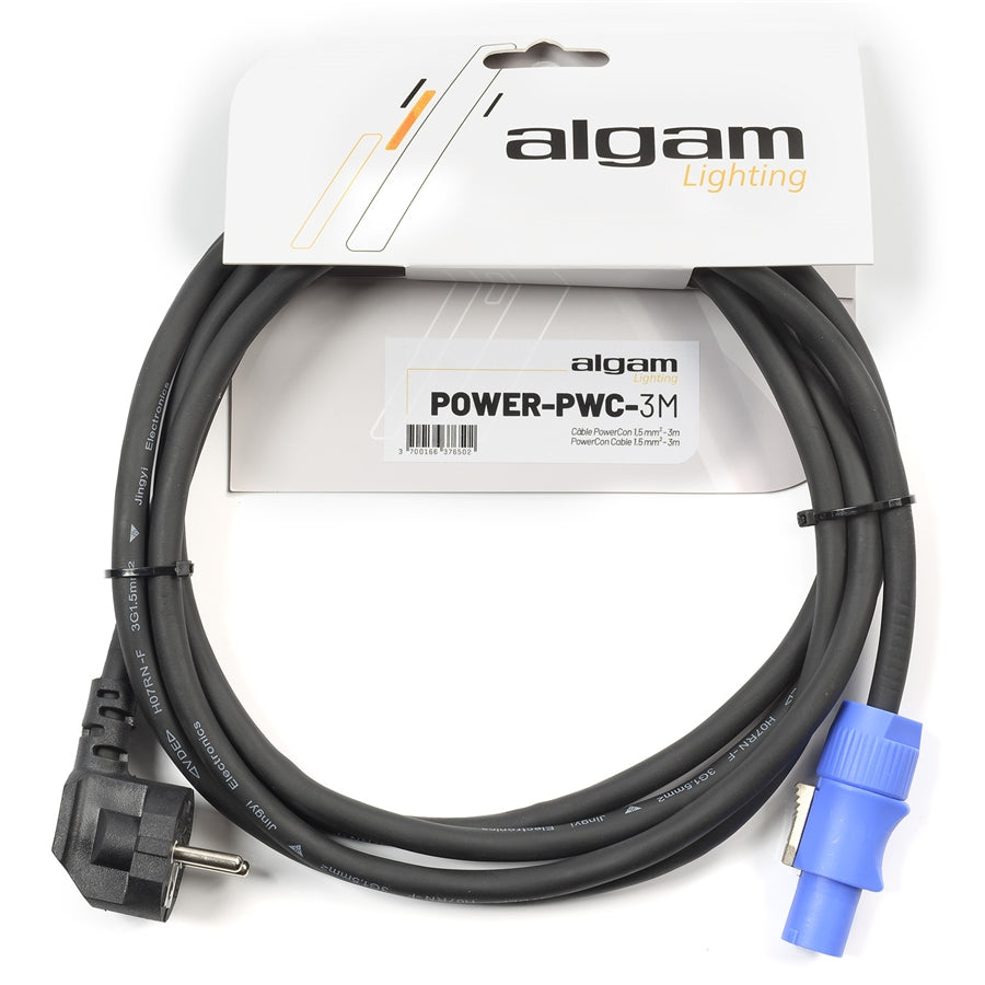Algam Lighting POWER-PWC-3M CE/PowerCon Power Cable