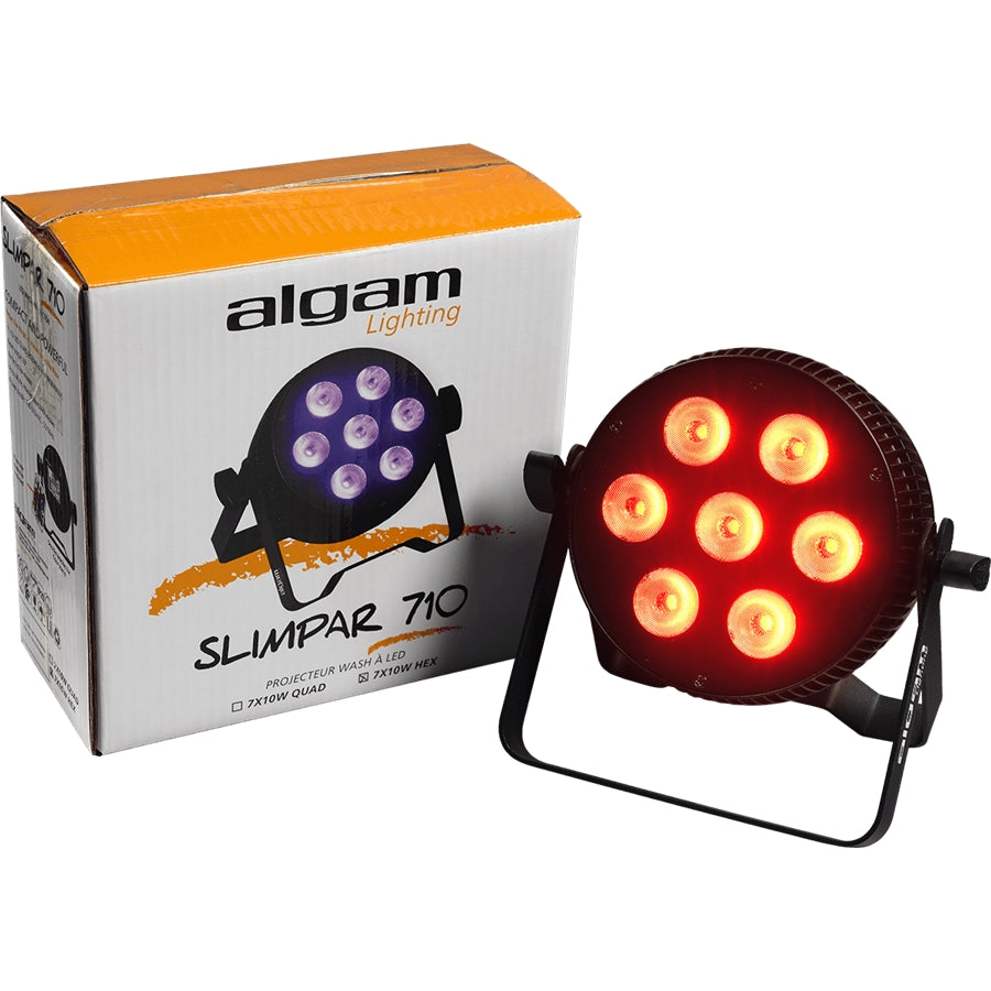 Algam Lighting SLIMPAR-710-HEX 7x10W RGBWAUV LED Par Projector