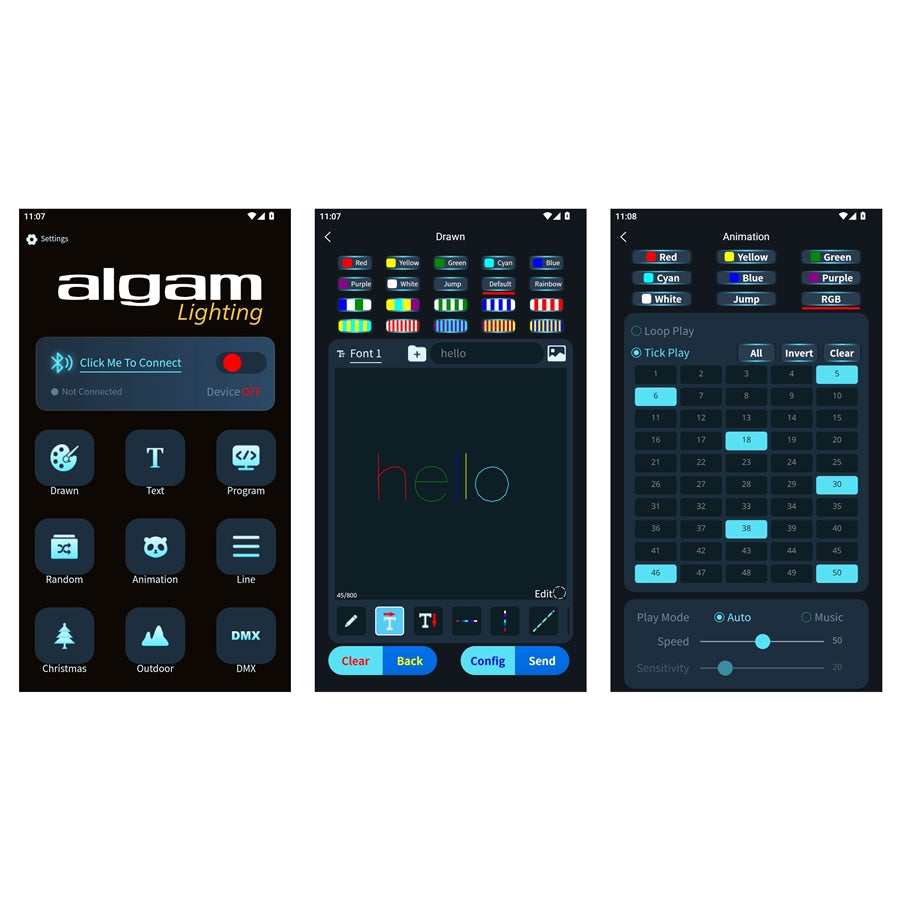 Algam Lighting SPECTRUM 1500 RGB+ Laser 1500 mW a Batteria Controllabile da APP