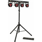 Algam Lighting STAGEBAR-II Kit su Treppiede Par + Strobo con Pedaliera Wireless