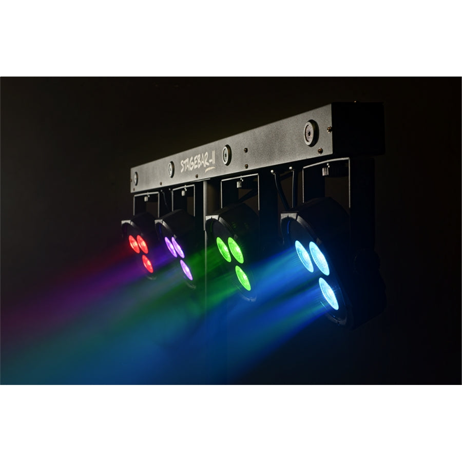 Algam Lighting STAGEBAR-II Kit su Treppiede Par + Strobo con Pedaliera Wireless