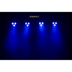 Algam Lighting STAGEBAR-II Kit su Treppiede Par + Strobo con Pedaliera Wireless