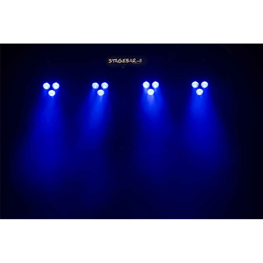 Algam Lighting STAGEBAR-II Kit su Treppiede Par + Strobo con Pedaliera Wireless