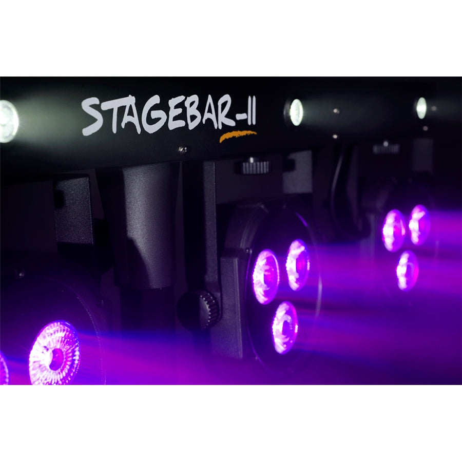 Algam Lighting STAGEBAR-II Kit su Treppiede Par + Strobo con Pedaliera Wireless