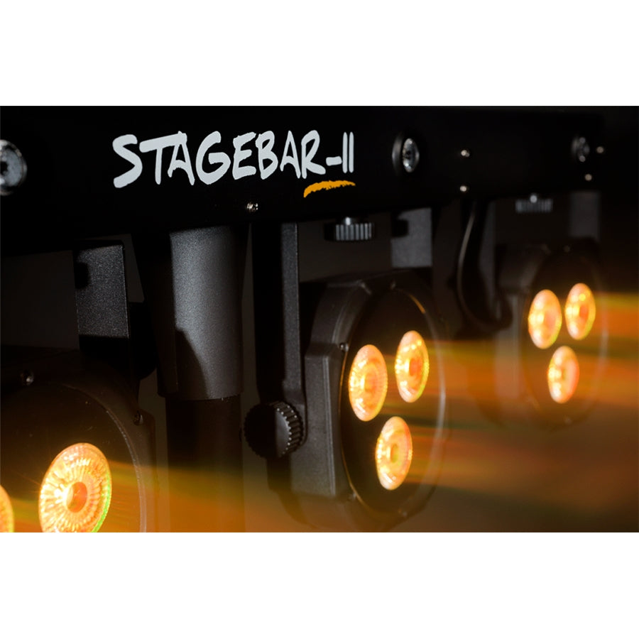 Algam Lighting STAGEBAR-II Kit su Treppiede Par + Strobo con Pedaliera Wireless