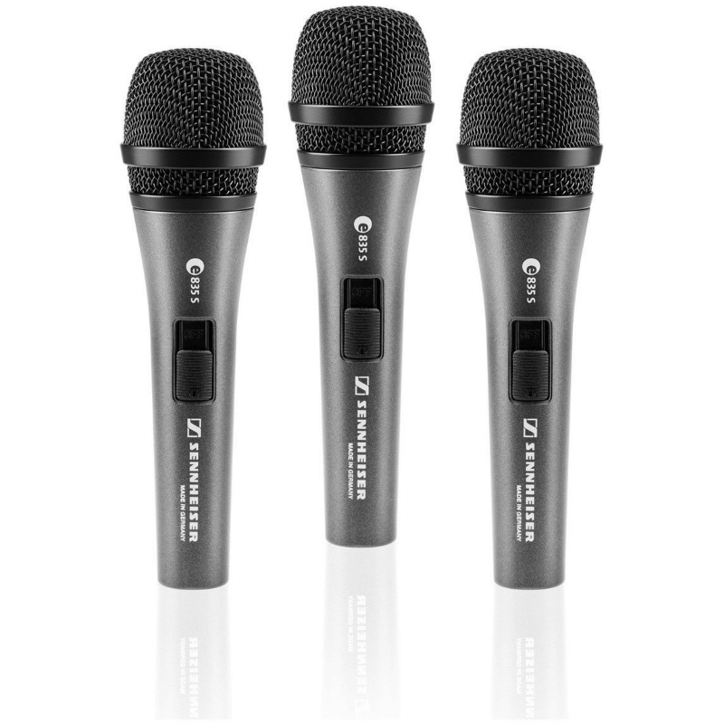 Sennheiser 3 PACK E835 con Clamp e Buste