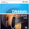 D'Addario Ej36 Light Muta 12 Corde Bronze 10-47