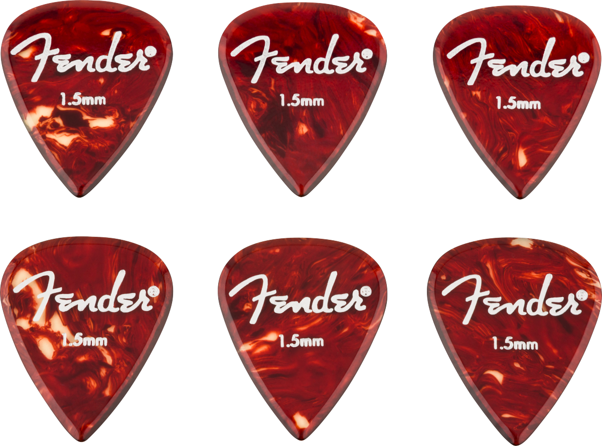 Fender Plettri Aero Acrylic 1,5 mm Pack 6