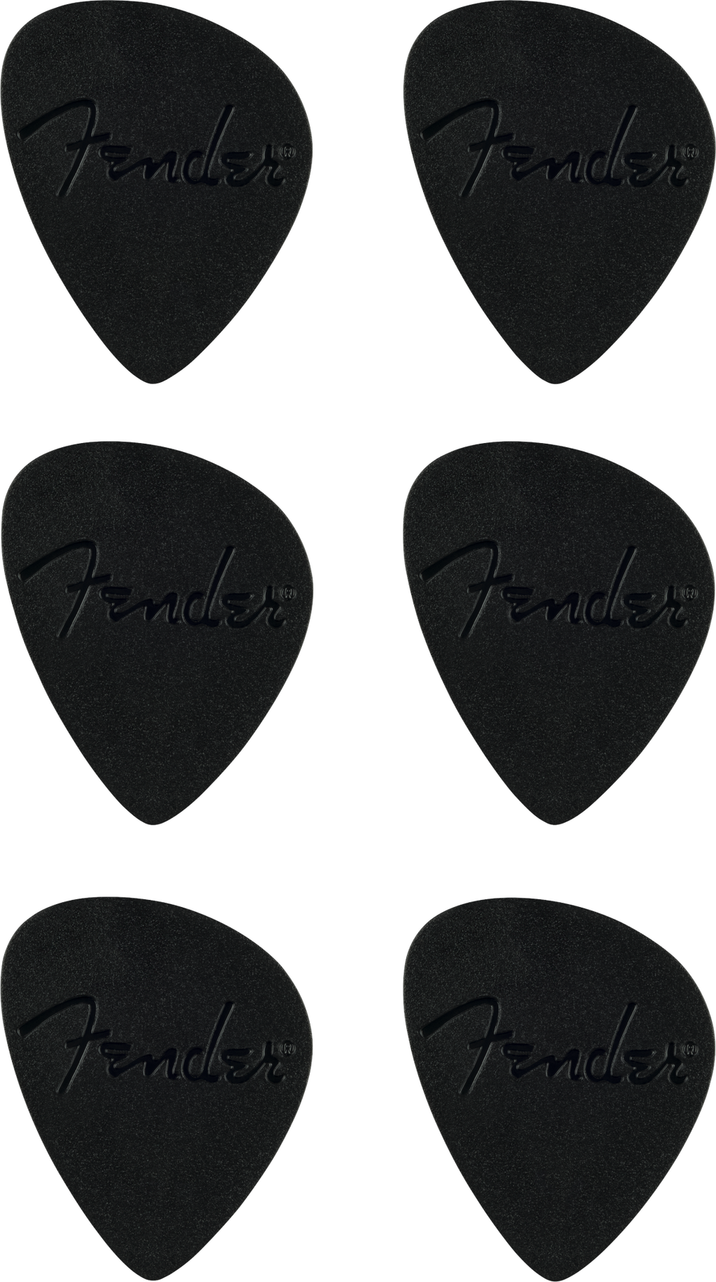 Fender Plettri Offset Black Pack 6 Pz
