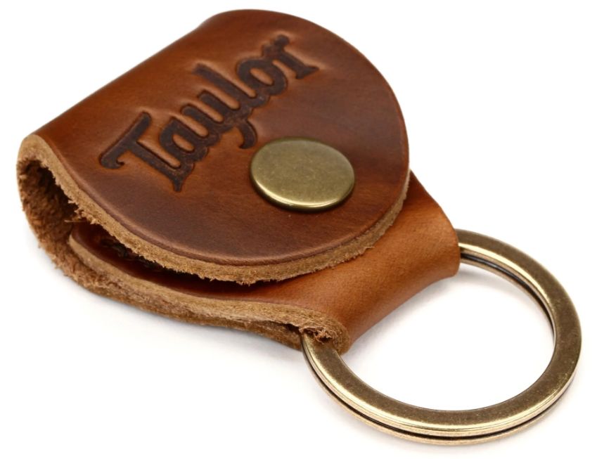 Taylor Tkr-03 Portachiavi Con Porta Plettro Pelle Marrome