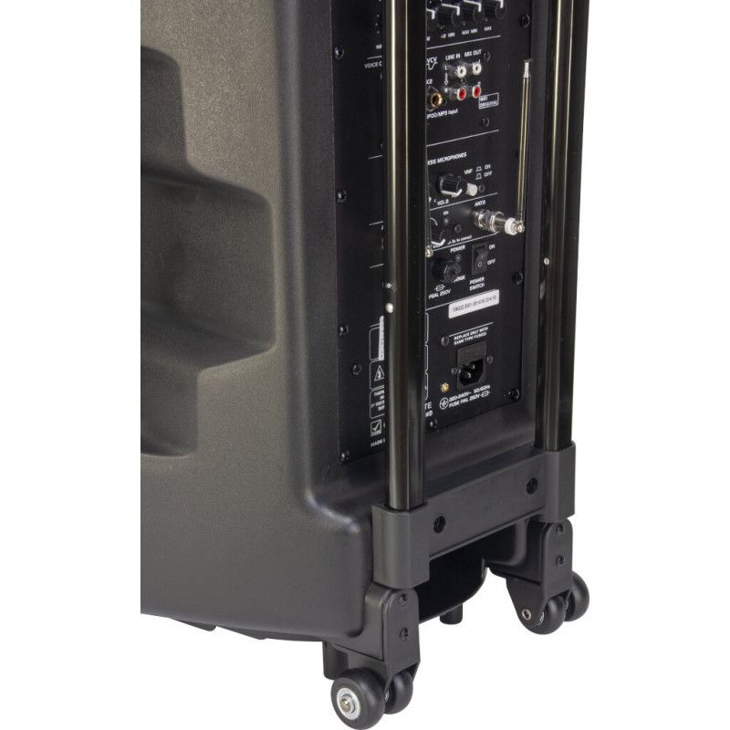 Ibiza Pa System Portatile Usb Mp3 Rec Vox Bluetooth 2 Vhs Wireless Mics 400W