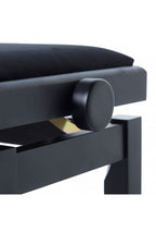 Bespeco Sg101 Panca Pianoforte E Organo Nero Satinato Cuscino Velluto