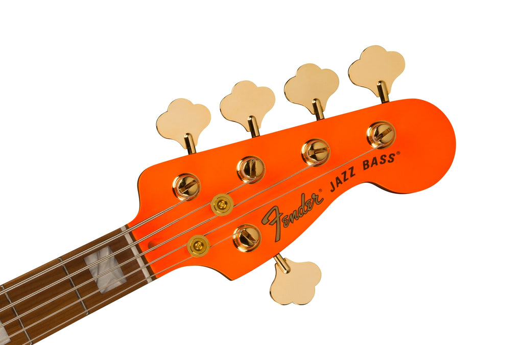 Fender MonoNeon Jazz Bass V Maple Fingerboard Neon Yellow