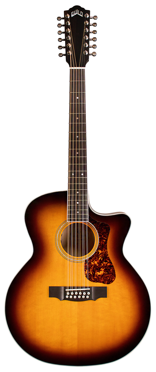Guild F2512CE Deluxe Maple 12 String Antique Burst Gloss