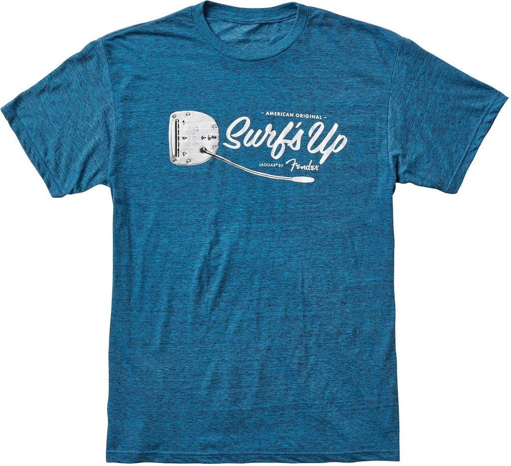 Fender T-Shirt Surf'S Up Lake Placid Blue Large