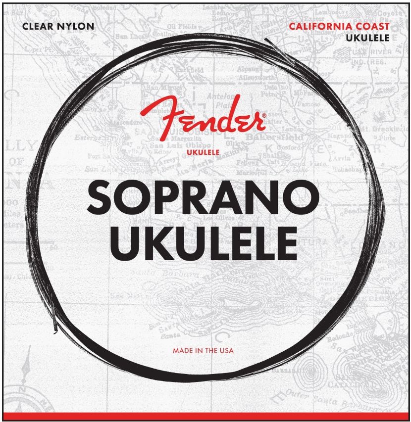 Fender California Coast Soprano Ukulele Strings Muta