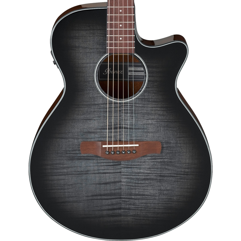 Ibanez Aeg70tch Chitarra Acustica Amplificata Transparent Charcoal Burst