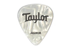 Taylor Celluloid 351 Guitar Picks 0.46 White Pearl 12 Pack