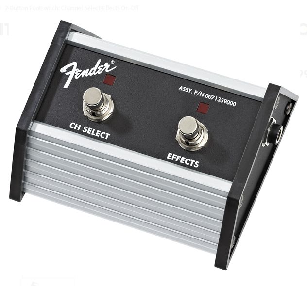 Fender 2-Button Footswitch Channel Select-Effects On-Off