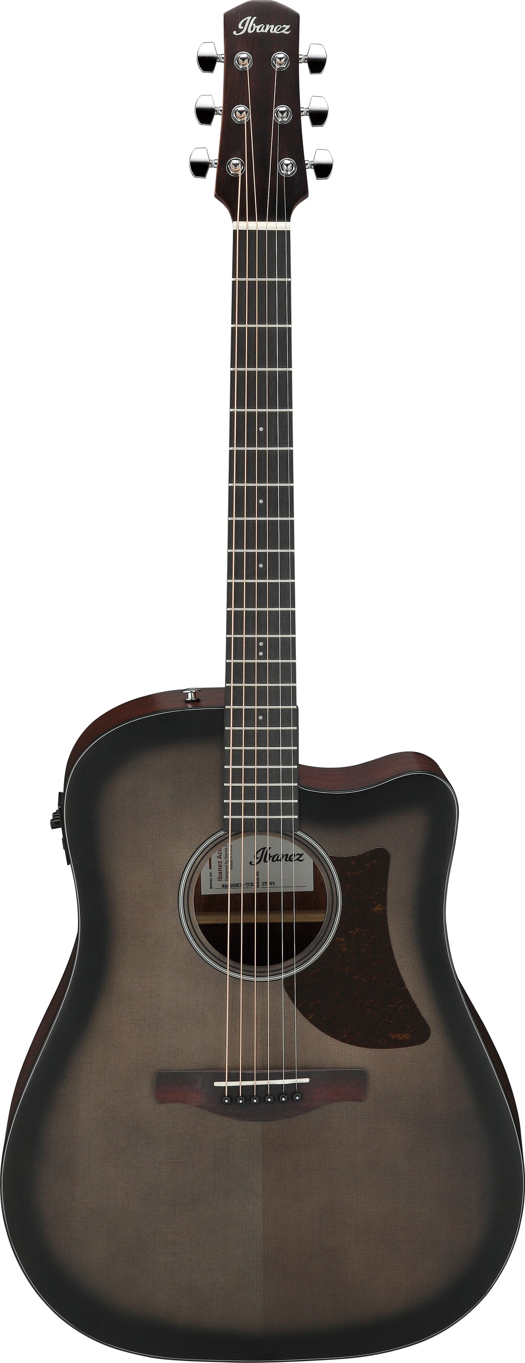 Ibanez AAD50CE Acustica Transparent Charcoal Burst Low Gloss Cutaway Elettrifica