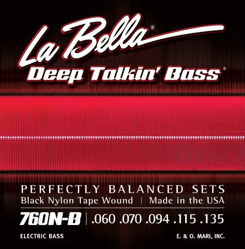 La Bella 0760N-B Muta Per Basso Elettrico 5 Corde Lisce 60-135