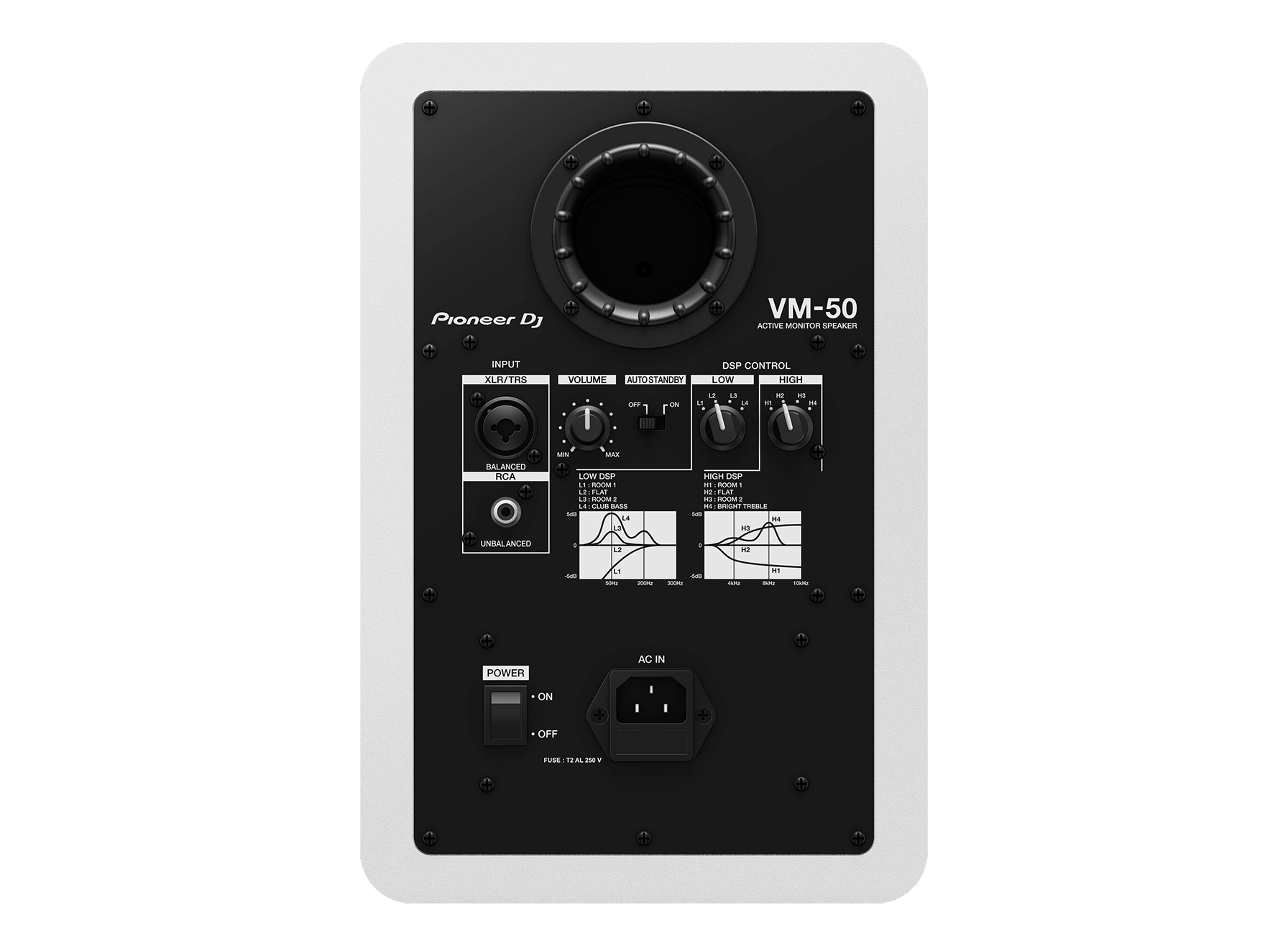 Pioneer Dj VM50W White Monitor Attivo