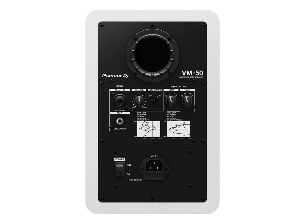 Pioneer Dj VM50W White Monitor Attivo