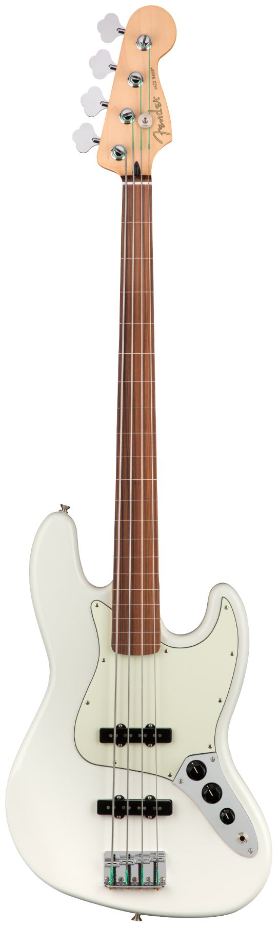Fender Player Jazz Bass Fretless Pau Ferro Fingerboard Polar White
