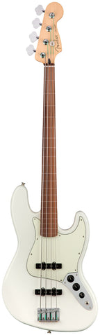 Fender Player Jazz Bass Fretless Pau Ferro Fingerboard Polar White