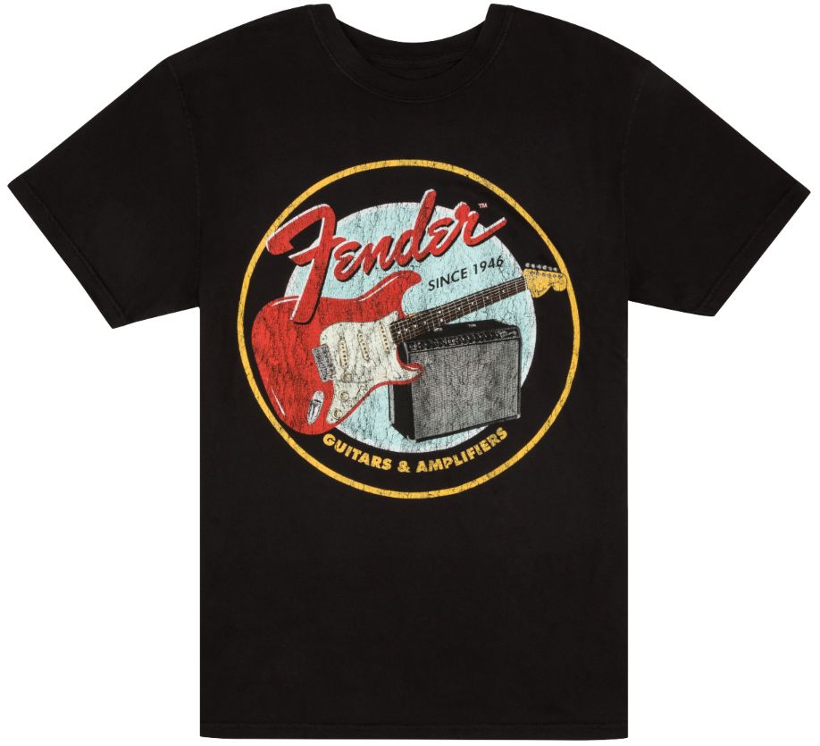 Fender 1946 Guitars & Amplifiers T-Shirt Vintage Black XL