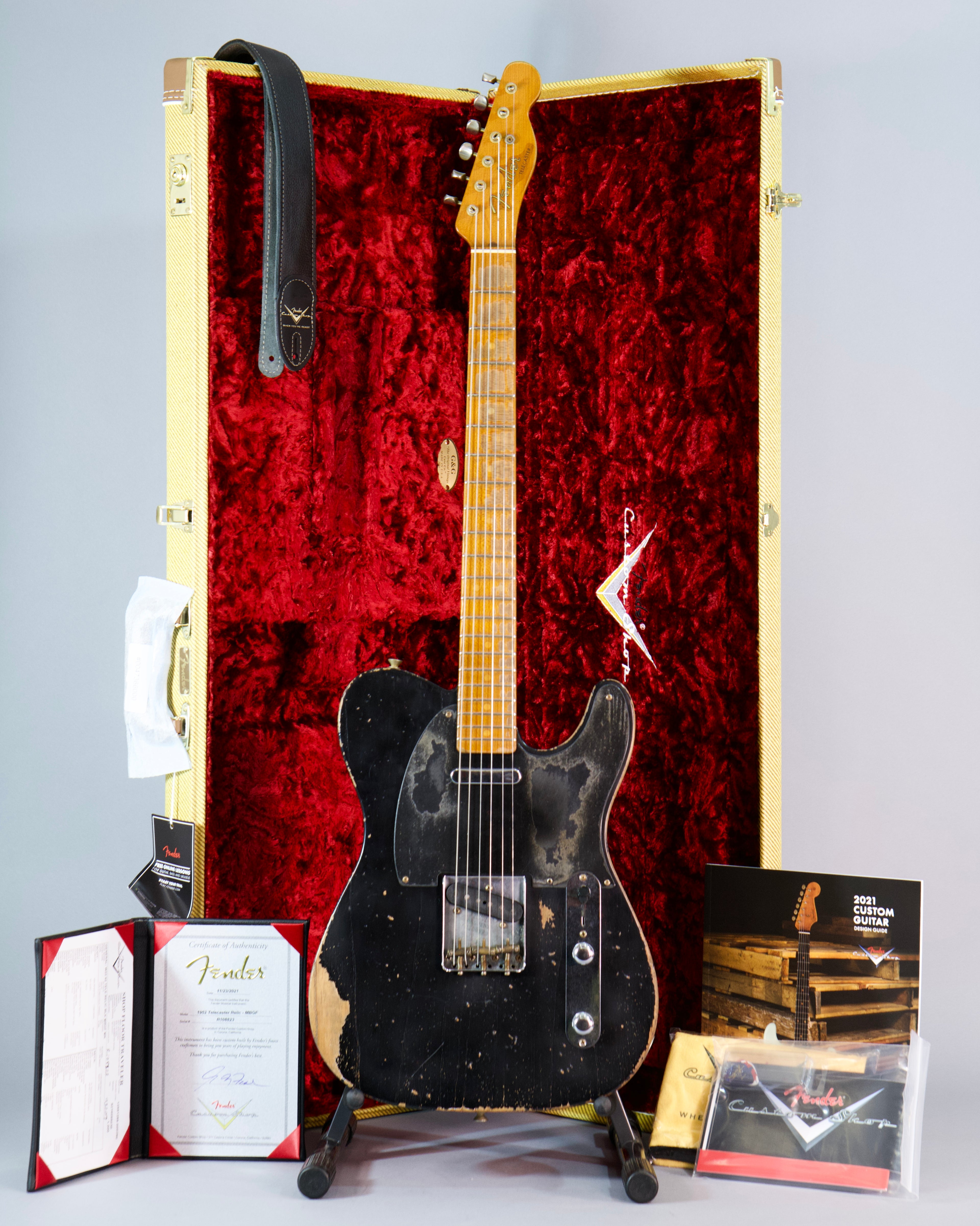 Fender Custom Shop 1952 Telecaster Masterbuilt By Greg Fessler Black Mn