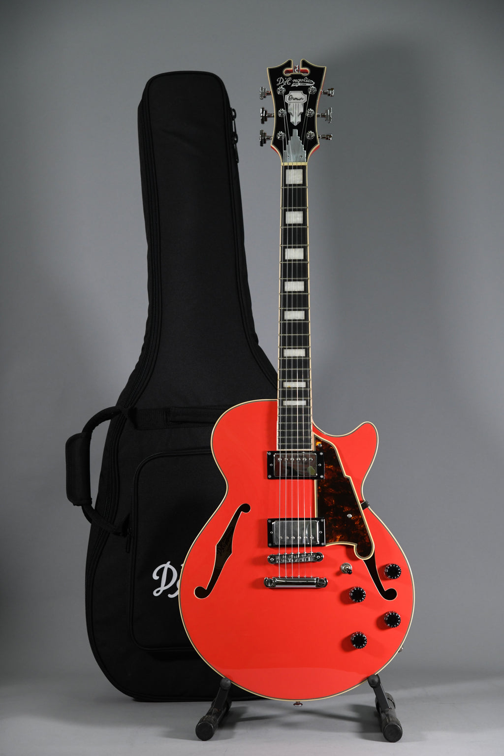 D'Angelico PREMIER SS (with stopbar tailpiece) FIESTA RED