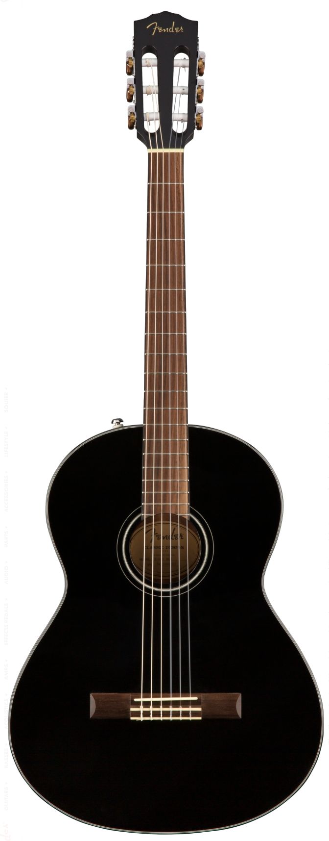 Fender Cn60S Black Chitarra Classica