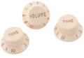 Fender Stratocaster Soft Touch Knobs Aged White Set di 3