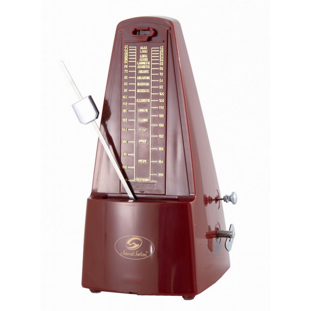 Soundsation Mm-10P-R Metronomo Rosso Meccanico Con Suoneria