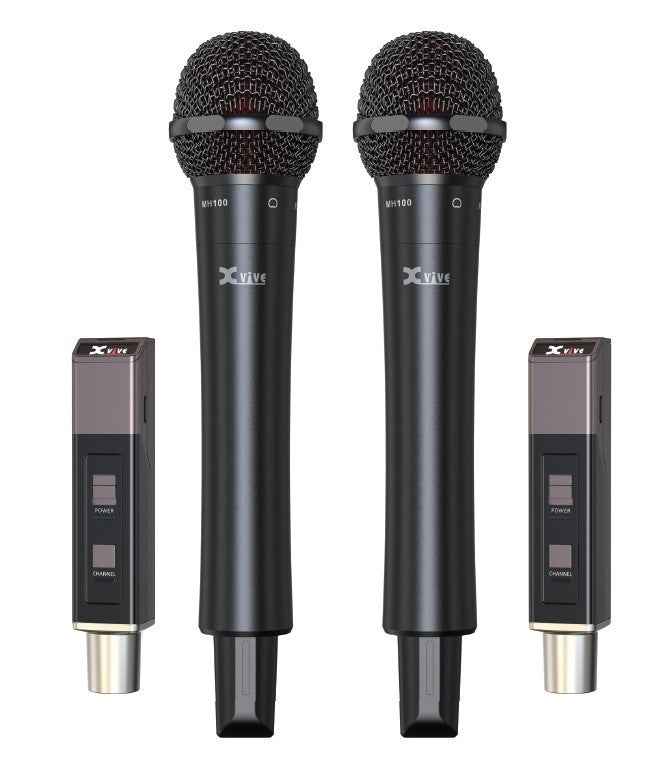 Xvive M5D - Sistema doppio microfono wireless Handheld a capsule intercambiabili