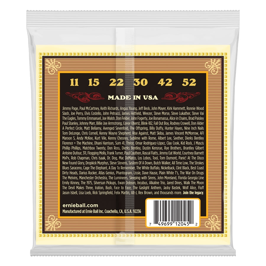 Ernie Ball 2045 Earthwood Silk & Steel 80/20 Bronze Soft 11-52