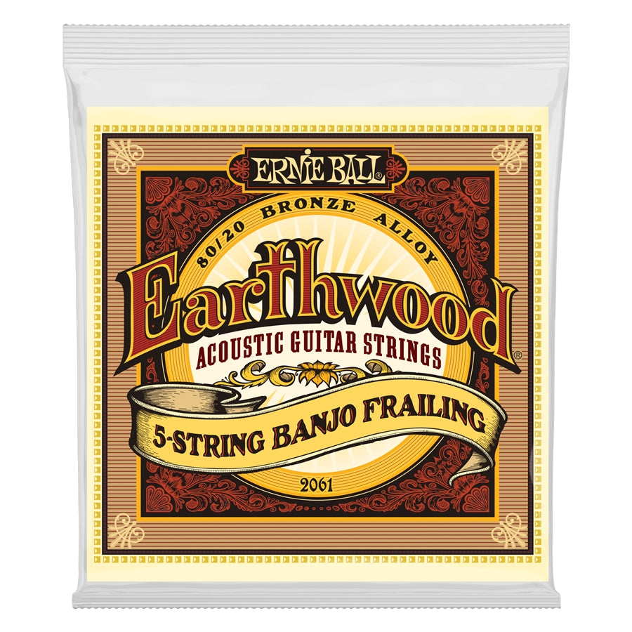 Ernie Ball 2061 Earthwood Banjo Frailing Loop End Bronze 80/20