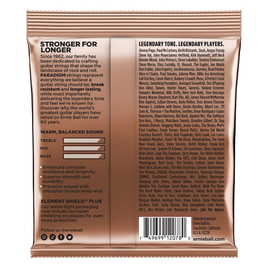 Ernie Ball 2078 Paradigm Phosphor Bronze Light 11-52