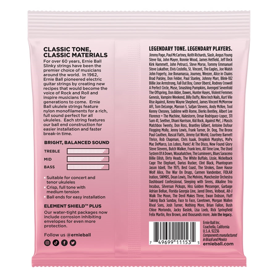 Ernie Ball 2330 Conc/Ten BE Uku Strings Wound G 