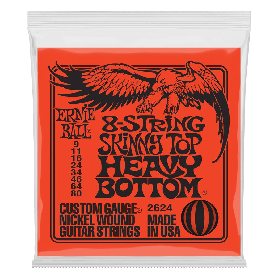 Ernie Ball 2624 Nickel Wound Skinny Top Heavy Bottom Slinky 9-80