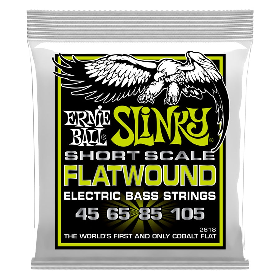 Ernie Ball 2818 Slinky Short Scale Flatwound Electric Bass 45-105