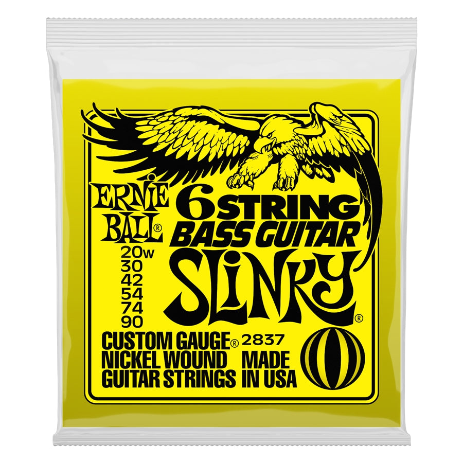 Ernie Ball 2837 Nickel Wound 6-String Short Scale 20-90