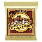 Ernie Ball 3006 Earthwood Extra Light 8020 3 Pk 10 50