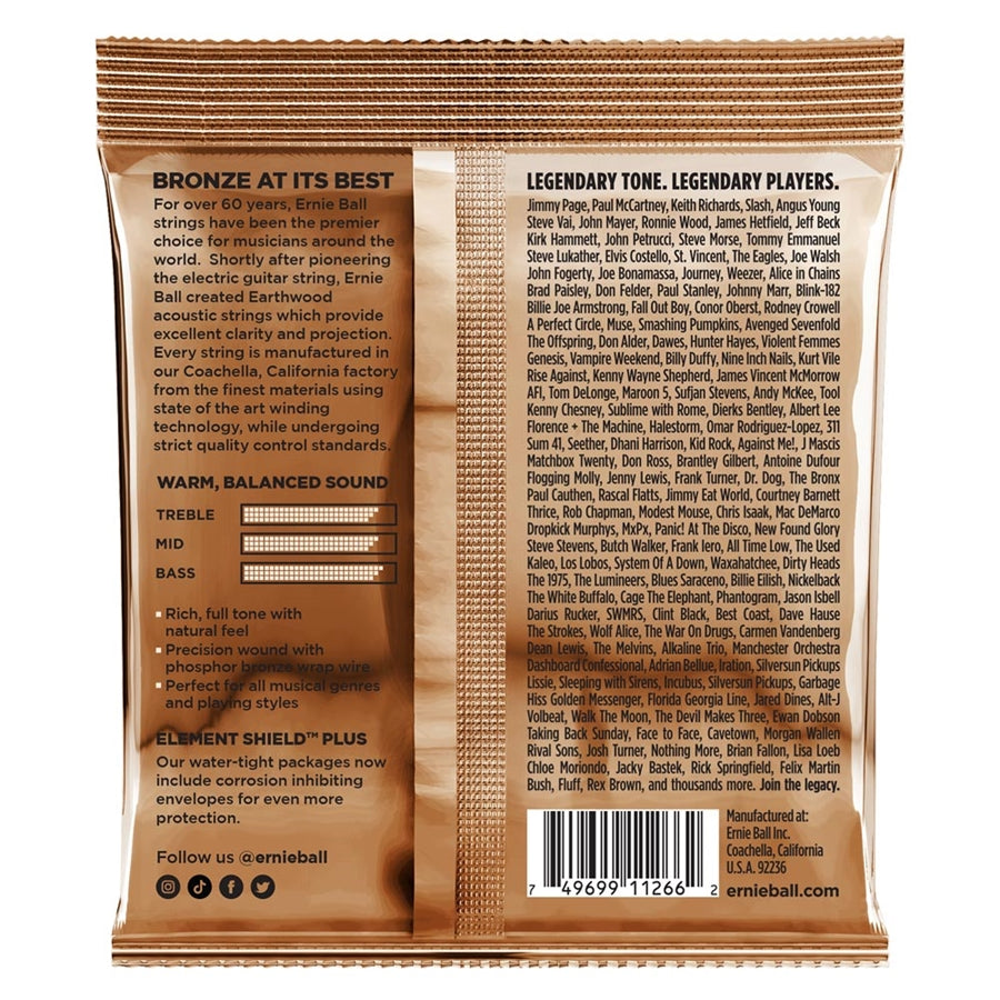 Ernie Ball 3548 Earthwood Light Phos  3 Pk 11 52