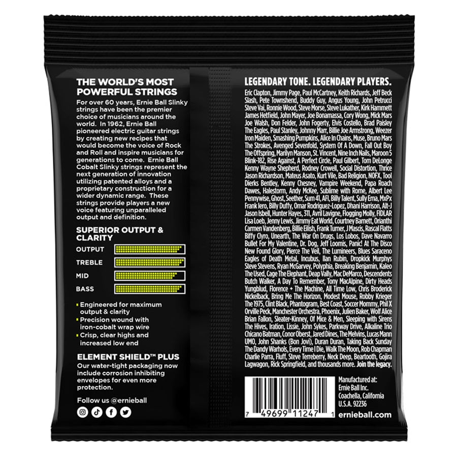 Ernie Ball 3721 Cobalt Regular Slinky 10-46