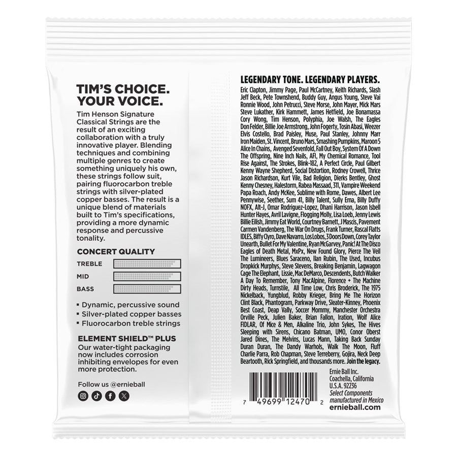 Ernie Ball 3829 Tim Henson Signature Classical Strings 24-42